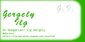 gergely ilg business card